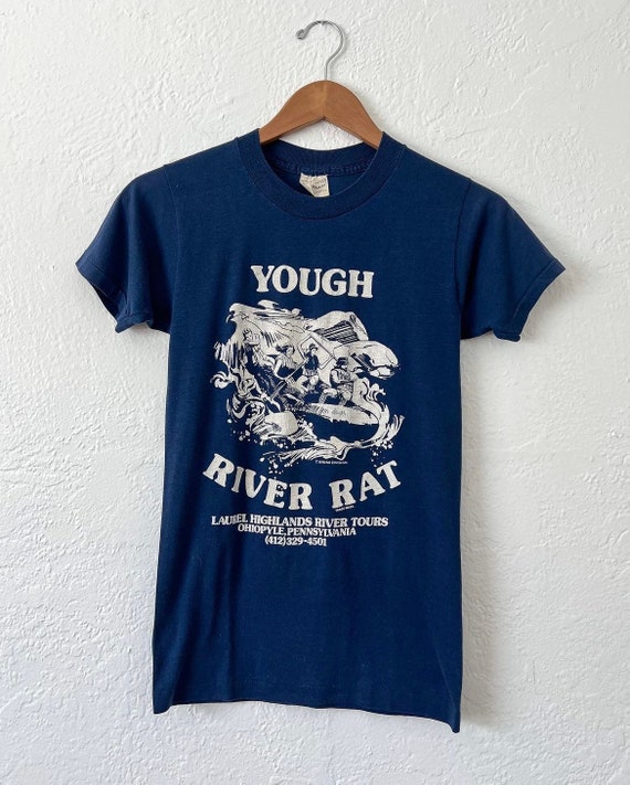 70’s Yough River Rat navy novelty tee