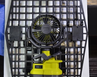 Locking-New-Ruffland Kennels Door RYOBI Fan Mount Color 18V Cordless 4 in. Clamp Fan(Small) PEGT Pet Safe