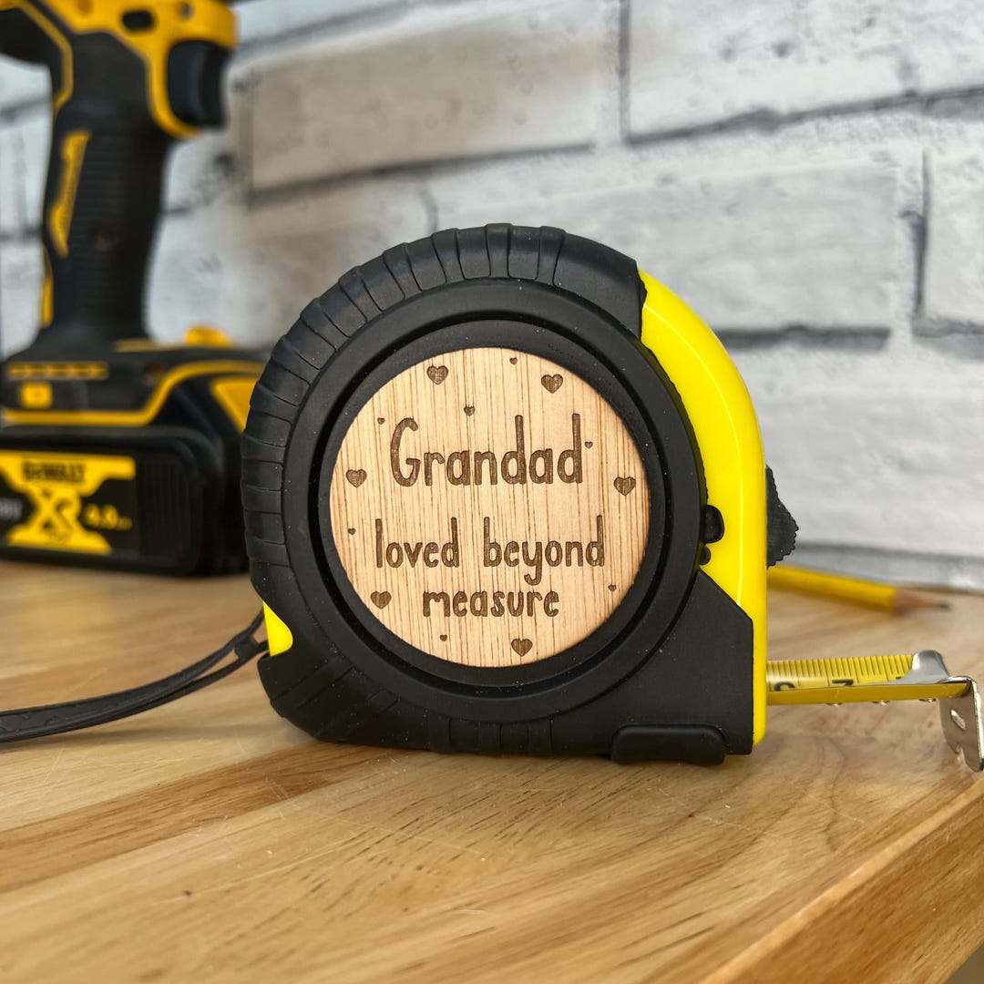 Tape Measure - Grandad Loved Beyond Measure - 10m | Gift for Grandad ...