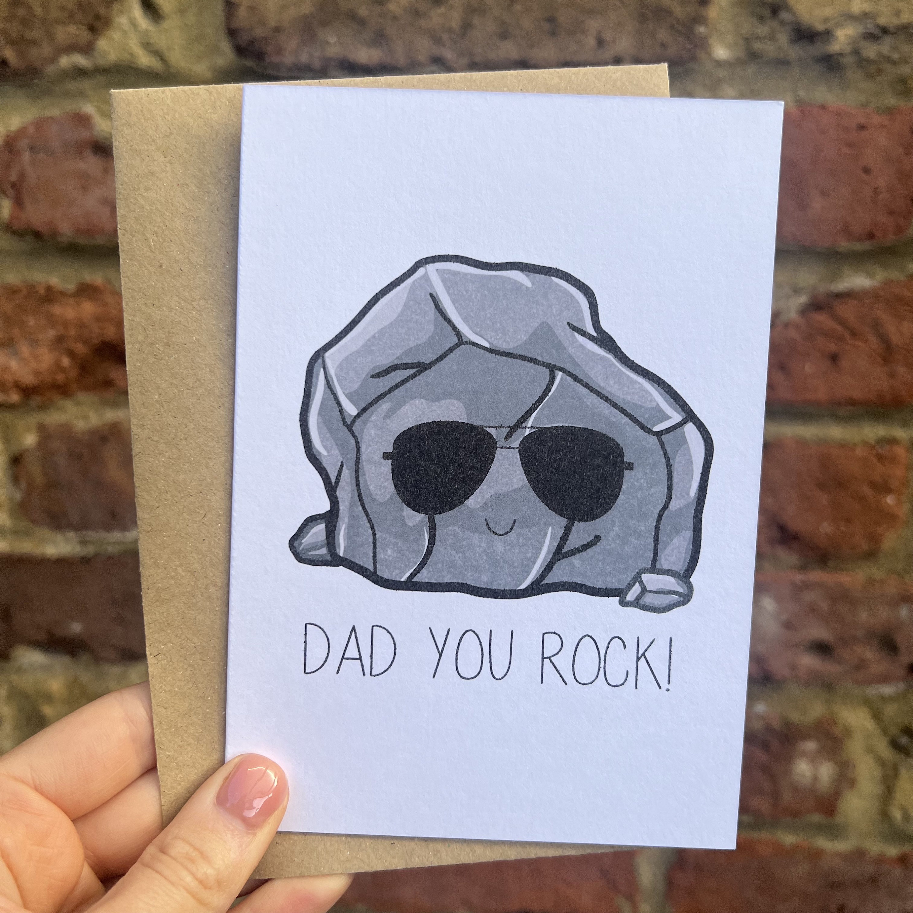 Fathers Day Card Dad You Rock A6 Card for Dad Card for Fathers Day ...