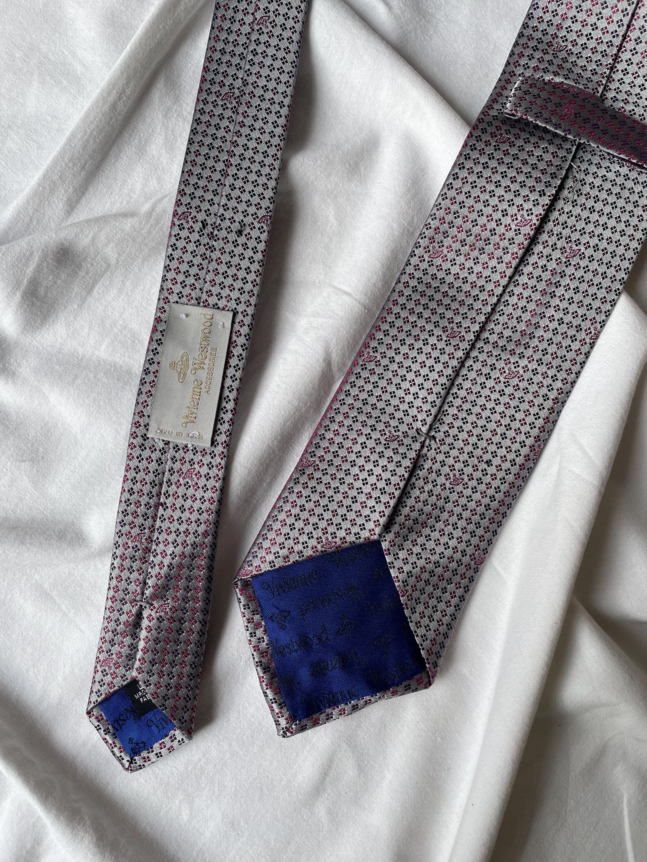★Vivienne Westwood★ [Vivienne Westwood] Men's Silk Tie 810 Vivienne Westwood Tie Westwood Silk Tie Stripped Necktie