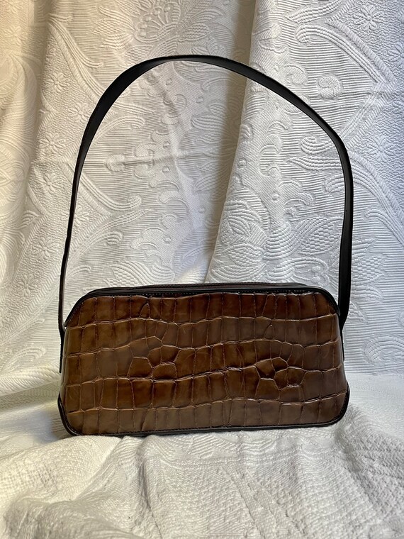 Tas krokodillenleer hotsell