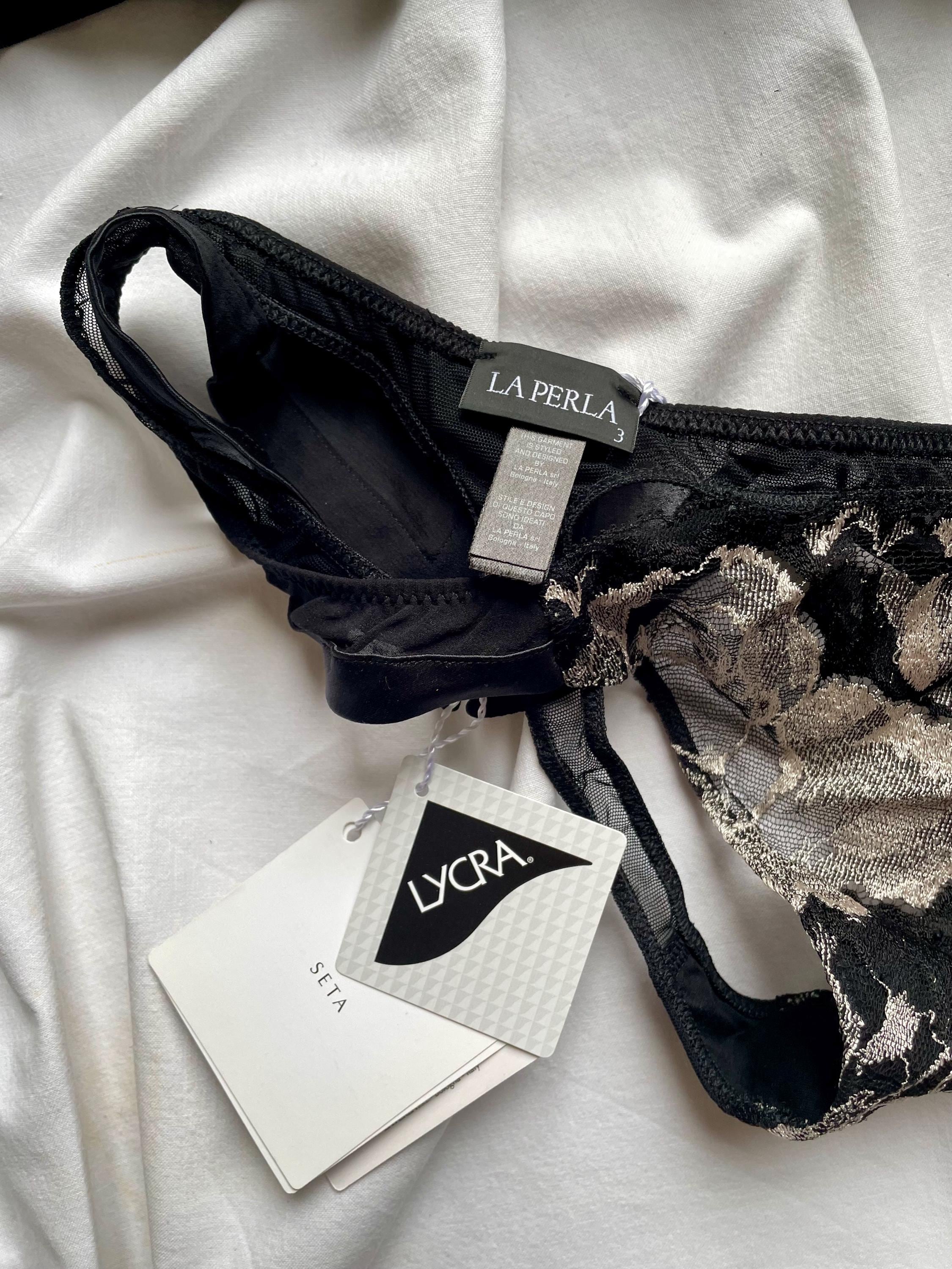 Vintage La Perla Lingerie Set Silk Lingerie Black Silver Flower Ornament  Lingerie Big Size Vintage Unworn Lingerie Flower Embroidered - Etsy, image size:2250x3000
