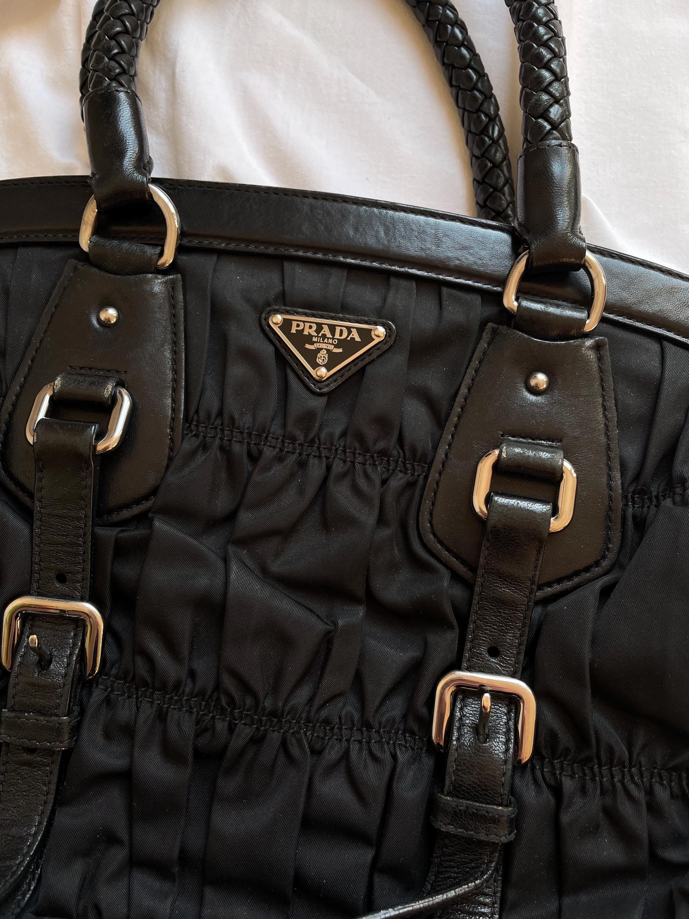Vintage PRADA Handbag Vintage PRADA Bag 90s Prada Cloth Bag