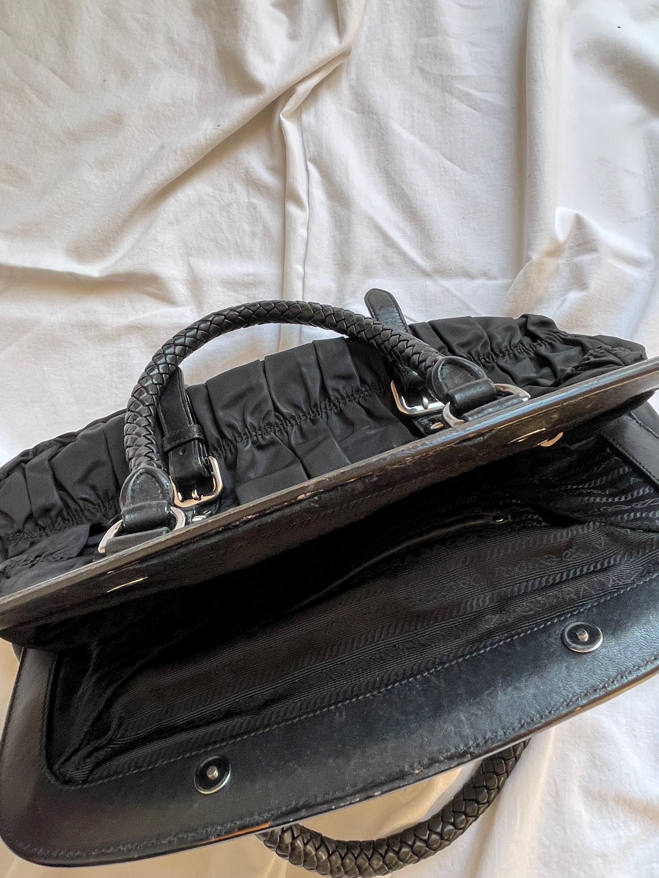 バッグ VINTAGE 1990s PRADA PARTY HAND BAG Vintage PRADA Handbag Vintage PRADA Bag 90s Prada Cloth Bag