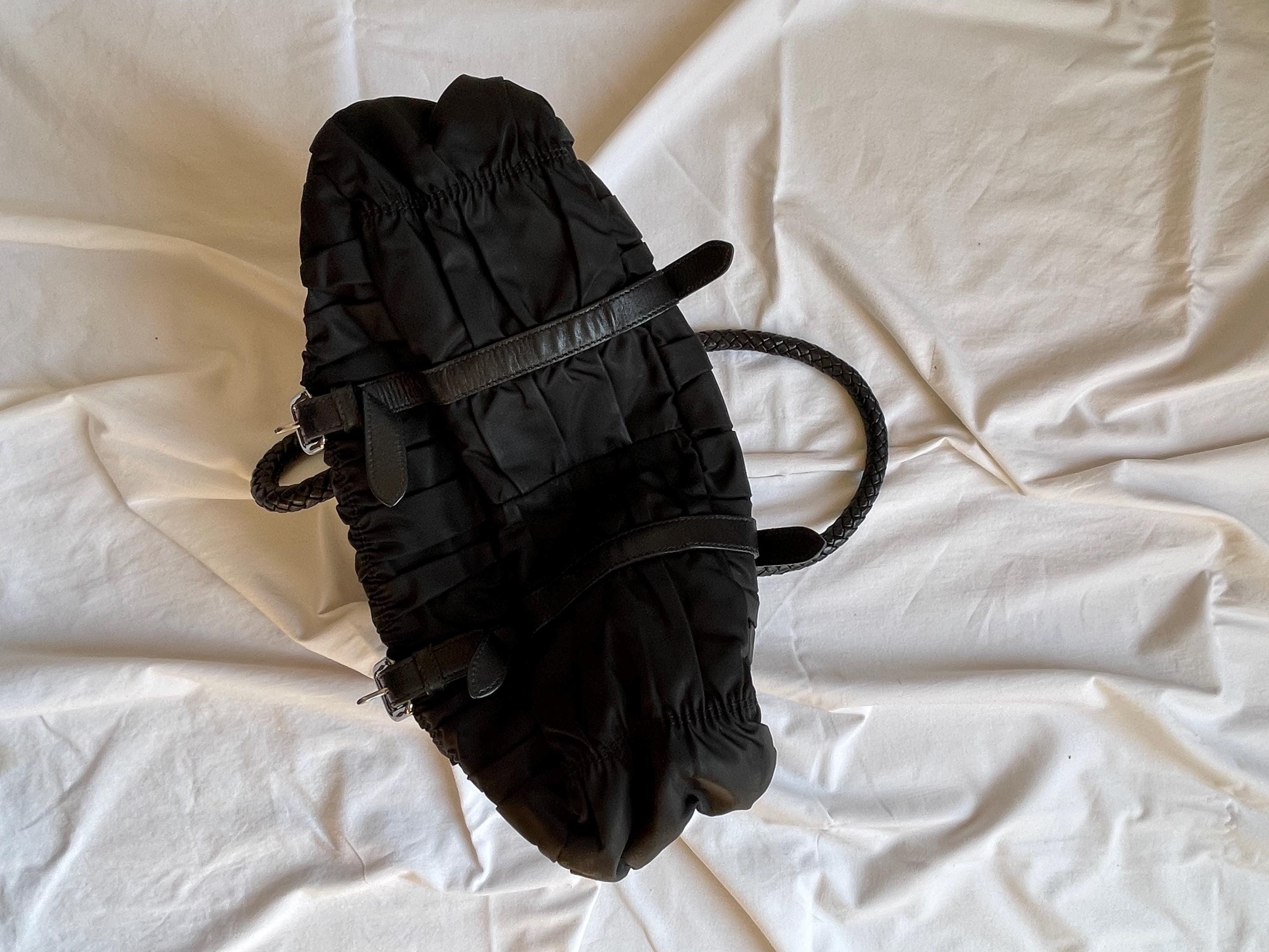 Vintage PRADA Handbag Vintage PRADA Bag 90s Prada Cloth Bag