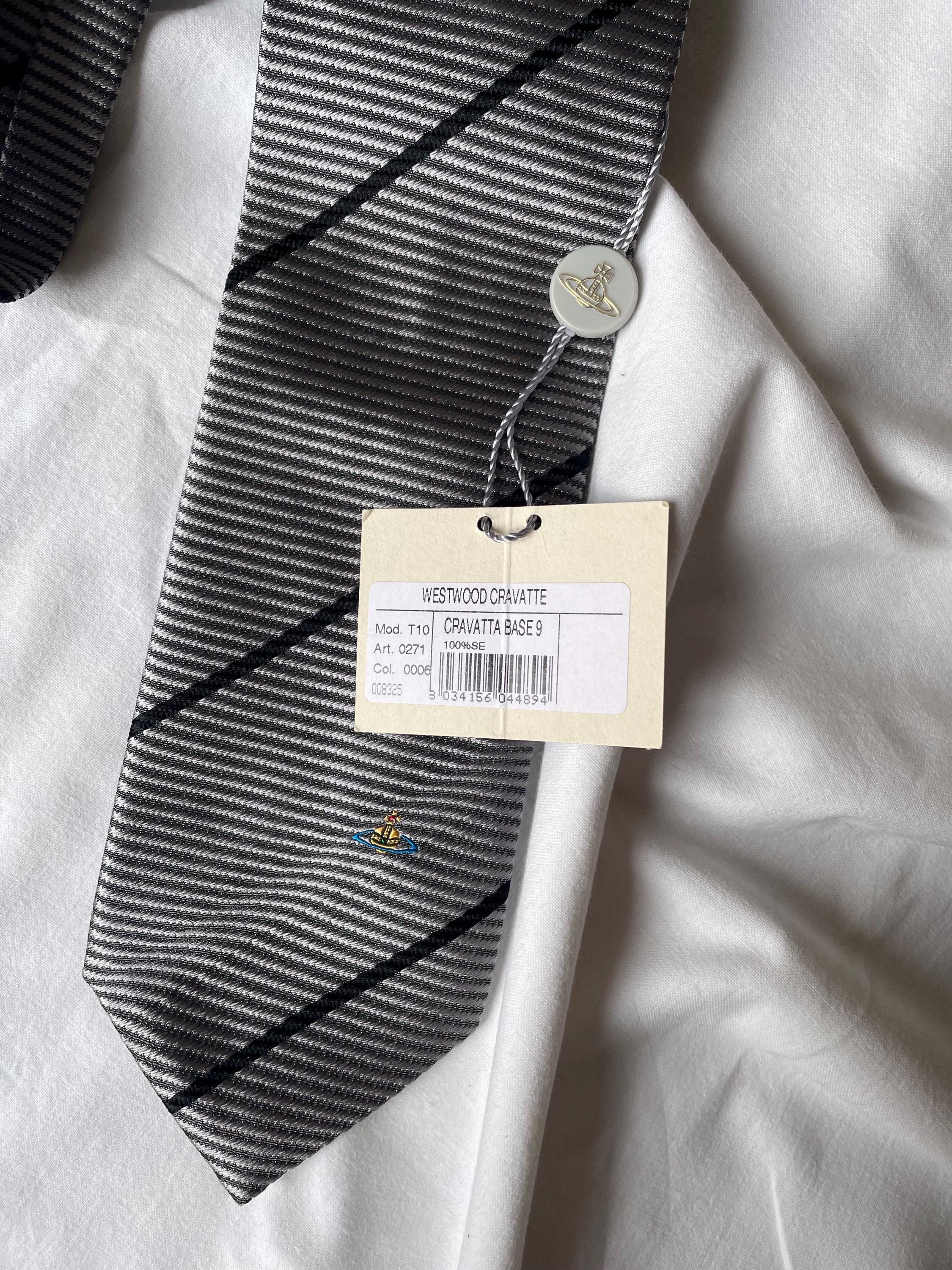 Vivienne Westwood Tie Westwood Silk Tie Stripped Necktie