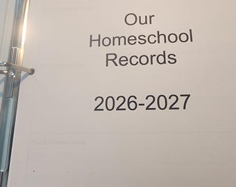 Homeschool Records Bundle, Academic Calendar, Lesson Plan (Digital Download)