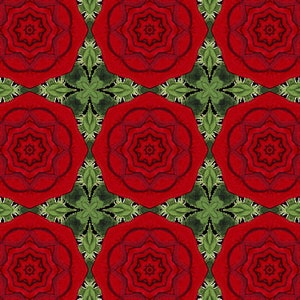 Red rose digital pattern