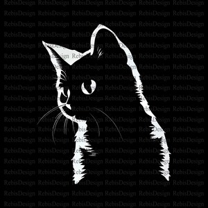 Cat Design - PNG File - PNG File - Digital Download - Sublimation - Cat - Cat Head - Kitten - Little Kitten