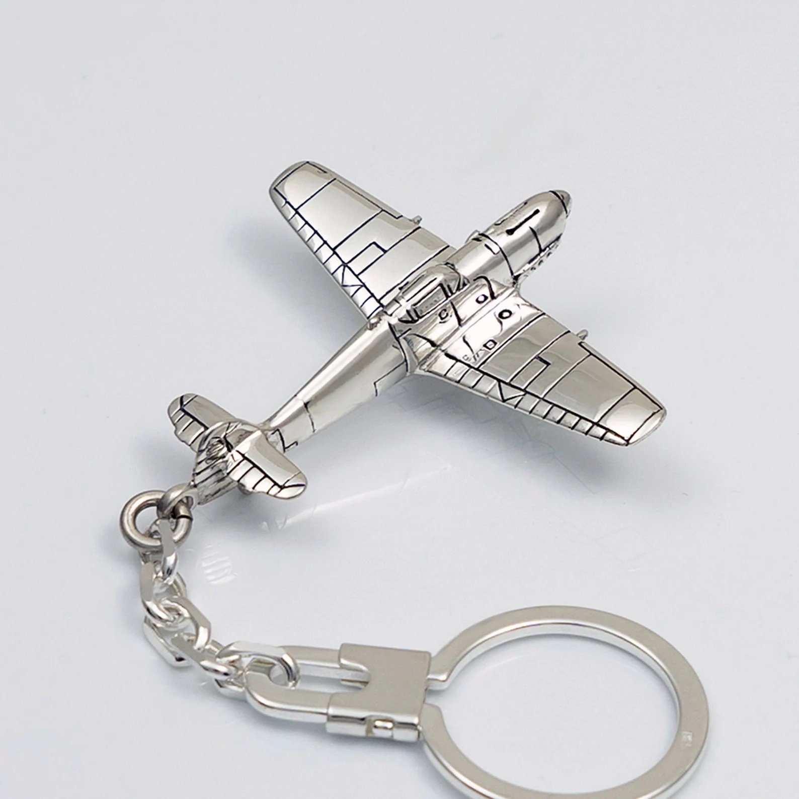 Porte clés Modèle En Métal D'avion Créatif Mini Porte clés - Temu