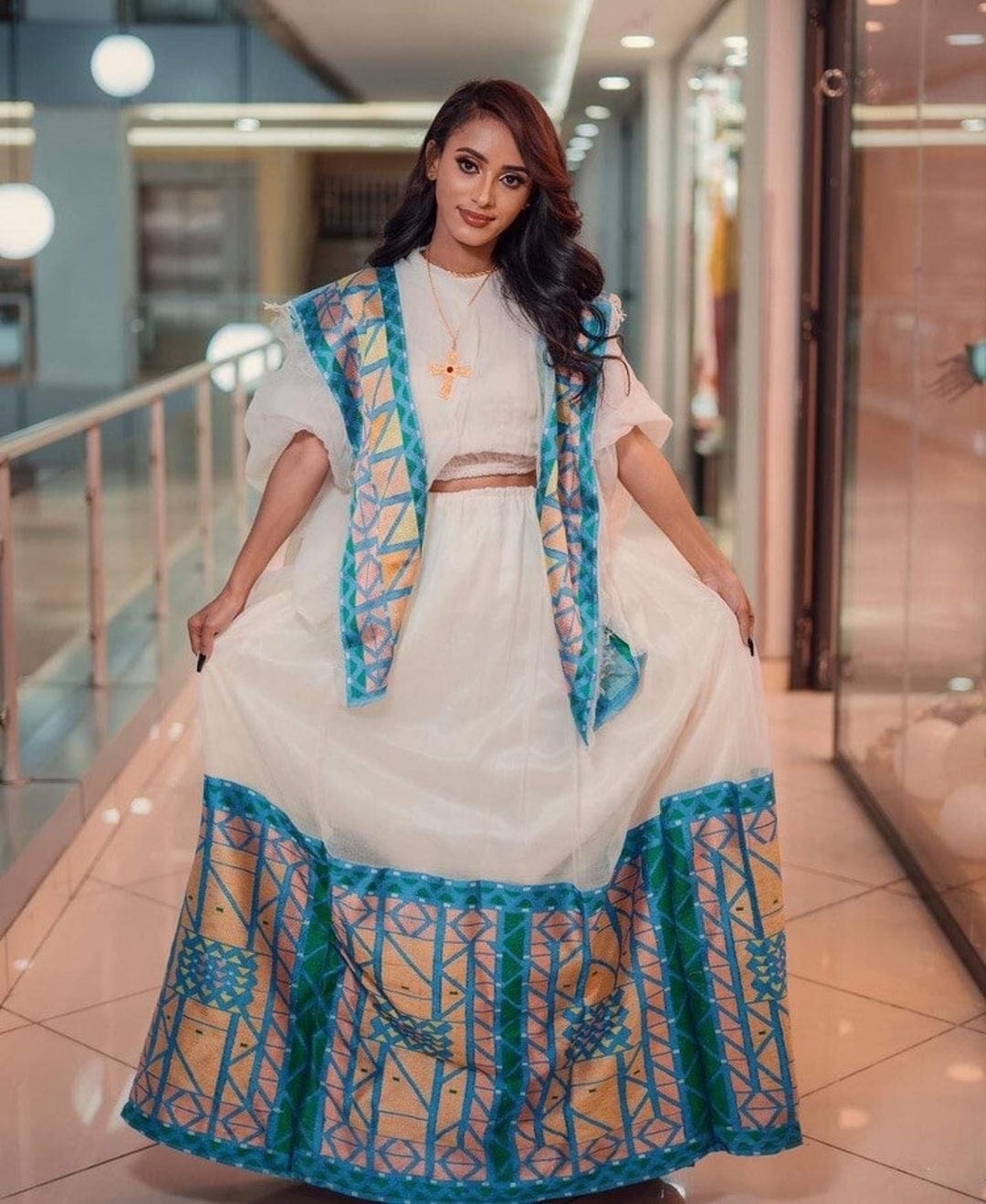 New Menen ethiopian Traditional Dresseritrean Dresshabesha Etsy