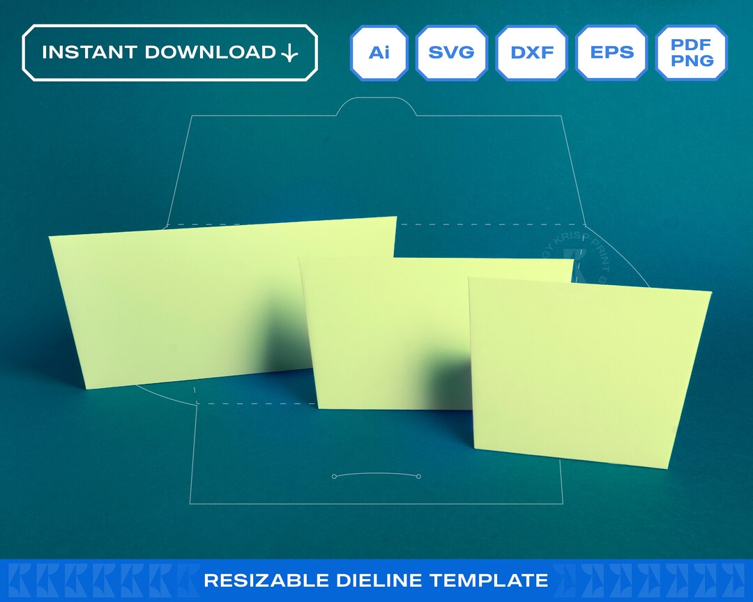 Eid Money Envelope Blank Template 3 Sizes Green Packet Sampul Duit Raya