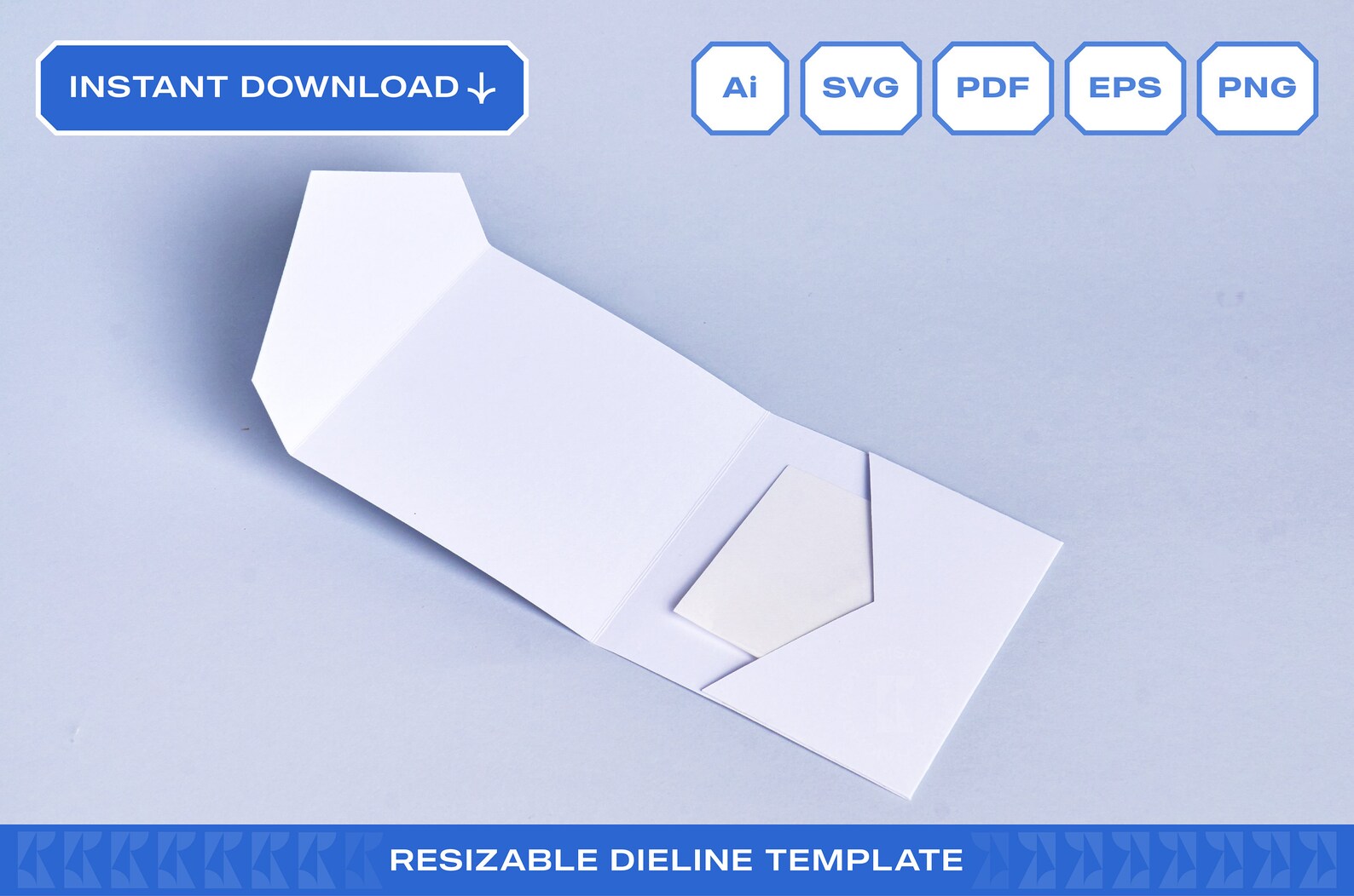 Pocket Card Template Invitation Card Sleeve SVG for Cricut Instant Download Printable Etsy