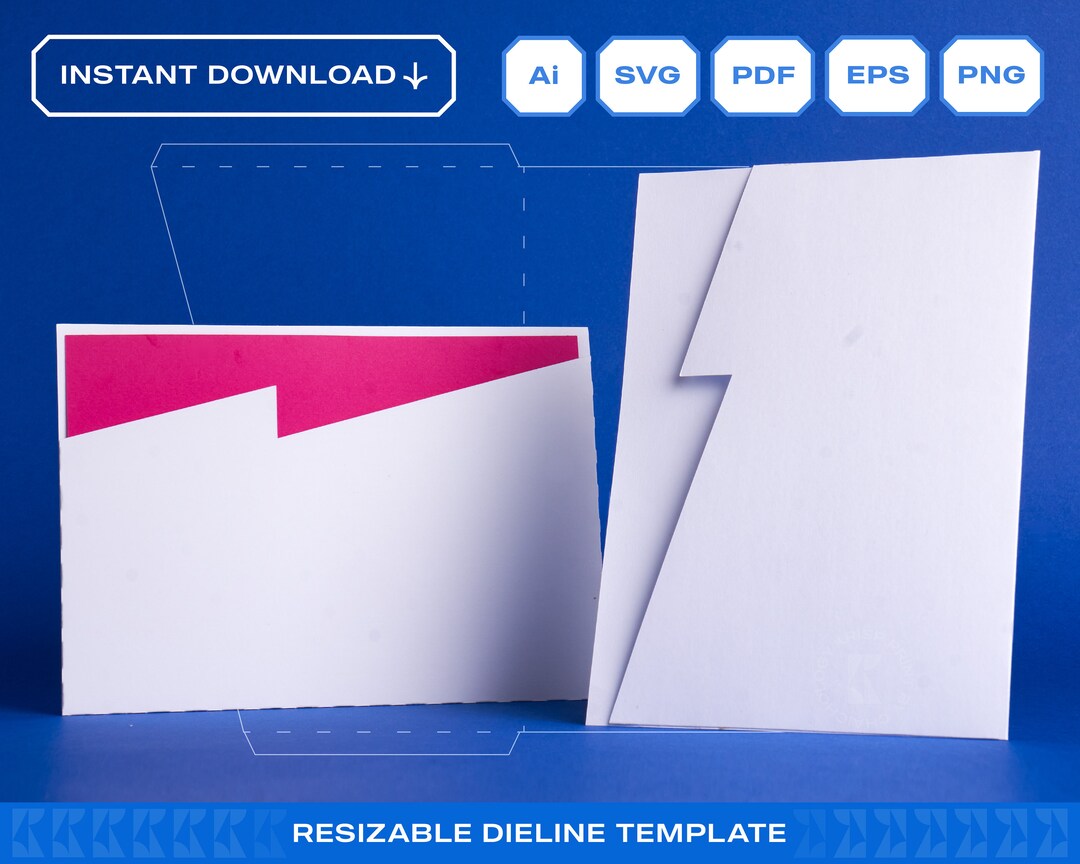 Invitation Card Sleeve 5x7 Pocket Envelope Template Card Holder SVG for