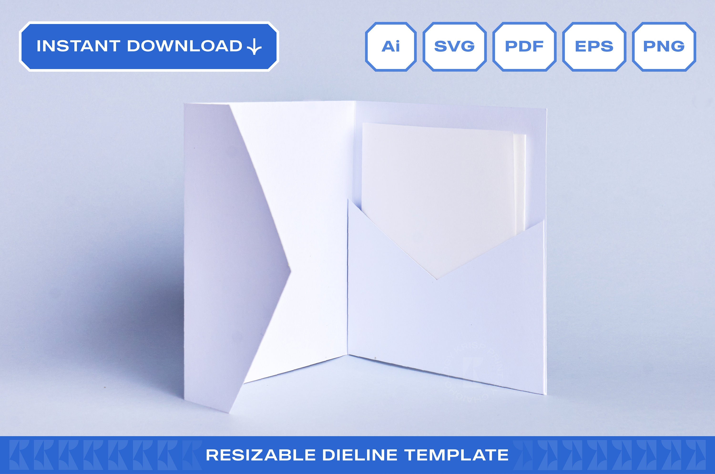 Pocket Card Template Invitation Card Sleeve SVG for Cricut Etsy