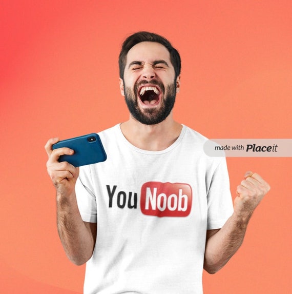 Cute Gaming Noob - Smooth Noob Face  Kids T-Shirt for Sale by