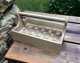 Wooden Egg Holder , Wooden Egg Tray , Egg stand , Egg storage , Wooden Tray for eggs