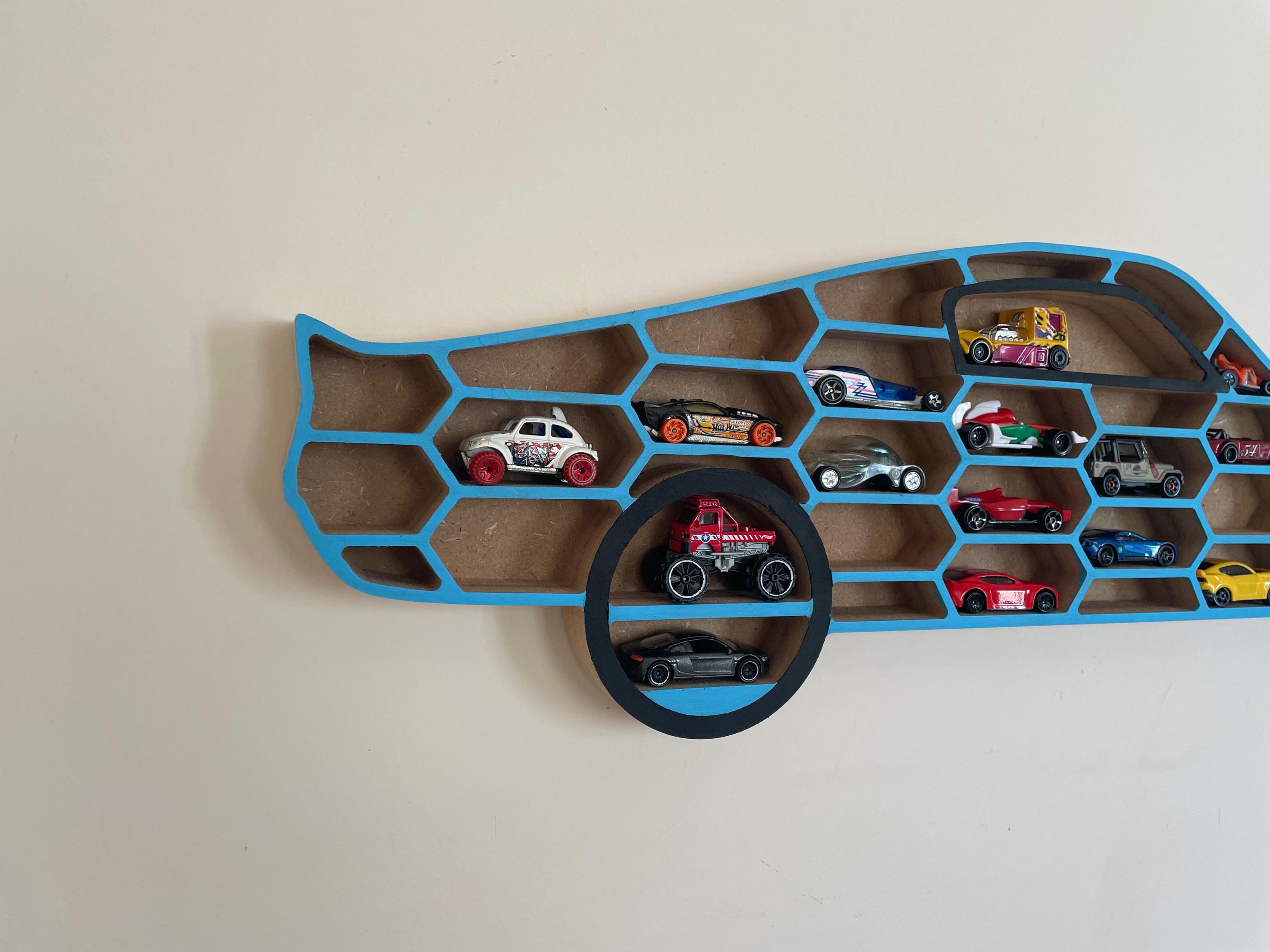 Hot Wheels Display Shelf /mustang Shelby 1967 Shaped Wall Rack for