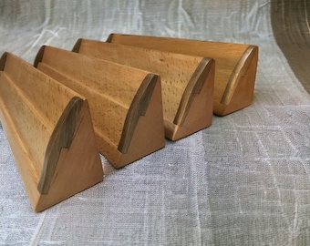 Support D'haltères En Bois Pour Salle De Sport à Domicile - Design à 3 Niveaux, Rangement Compact (23x22.5x8.5 Cm), Couleur Kaki