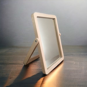Miroir de maquillage en bois/miroir/miroir en bois fait main
