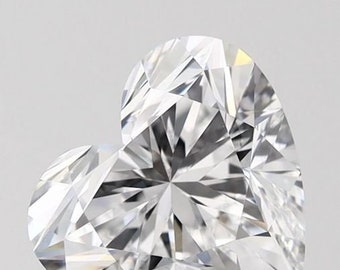 1.82 Ct Heart Lab Grown Diamond For Engagement Ring, IGI Certified White D Color Heart Shape VS1 Stone Loose Diamond Rings, Diamond For Ring