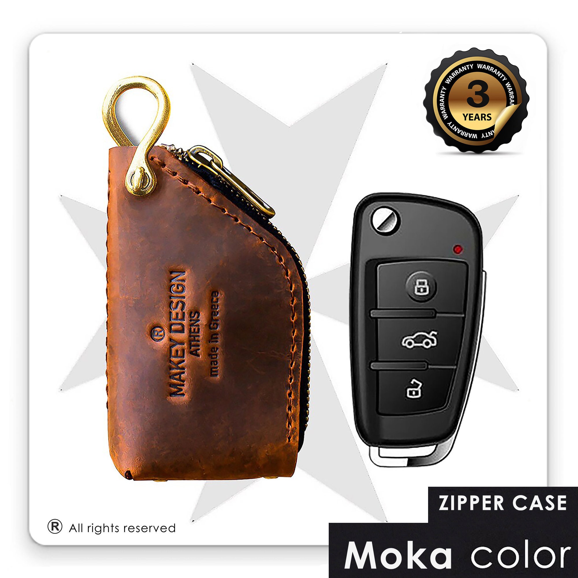Ausziehbare Schlüsseltasche, Kreative PU-Leder-Autoschlüssel