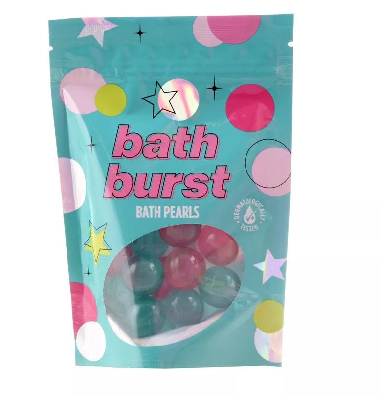 Happy Pamper Bath Burst Bath Pearls 14x 3.2g Dermatologically Etsy