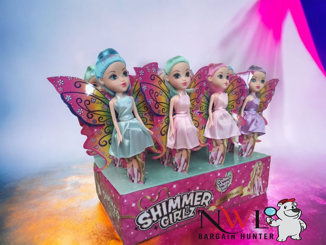 Shimmer Girlz poupée princesse féerique, jouet pour filles, poupée à  collectionner avec ailes -  France