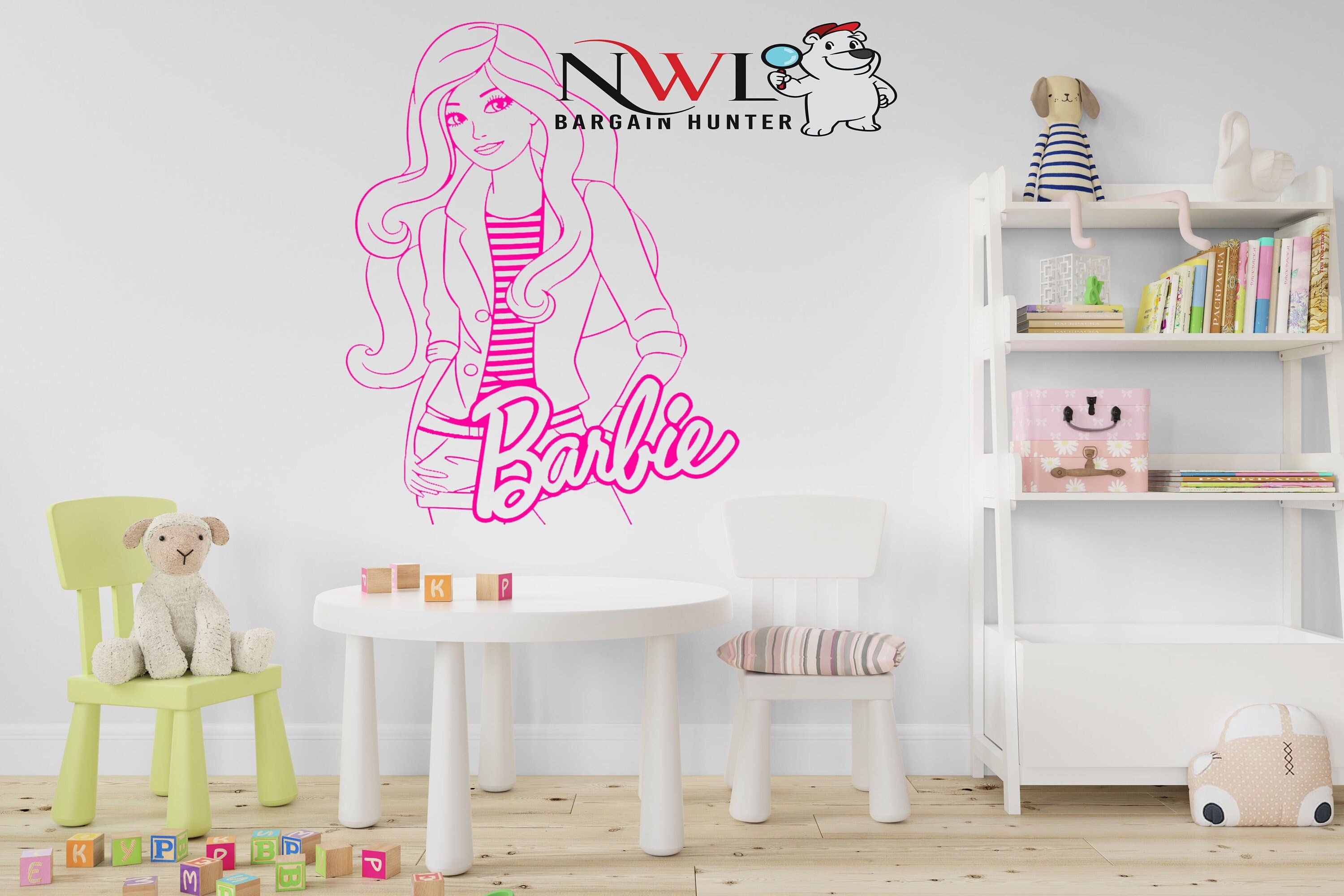 Barbie Vinyl Sticker - Etsy Sweden | Wandtattoos