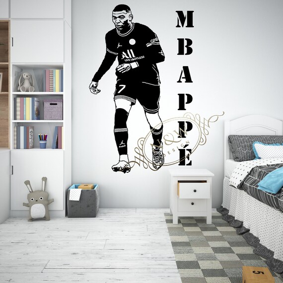 Kylian Mbappe France Football Player Wall Car Door Kids Bedroom Children  Decor Vinyl Stickers -  Canada