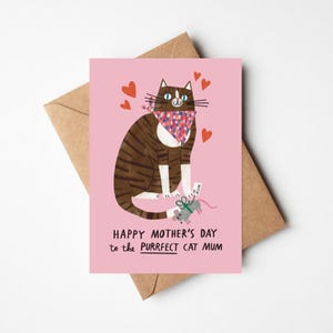 Carte parfaite pour maman 5 x 7 po. Joyeuse fête des mères avec enveloppe kraft - voeux illustrés amusants pour femme, petite amie, maman, soeur