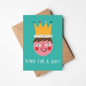 Karte zum Geburtstag oder Vatertag 13x18cm mit Umschlag - Niedliche moderne illustrierte Feier für männliche Verwandte