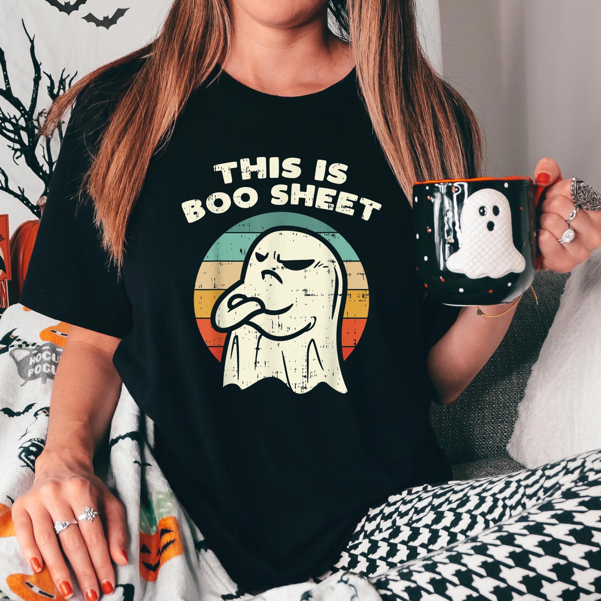 Boo T-shirt, Sheet This Shirt, T-shirt, Shirt Halloween Halloween Halloween Sleeve Boo Sheet - Sheet Etsy Boo Short Retro is Shirt, Shirt,