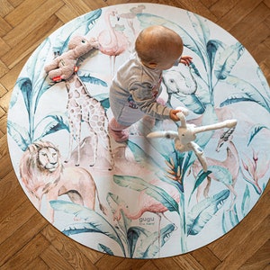 Natural rubber baby mat African Life Circle