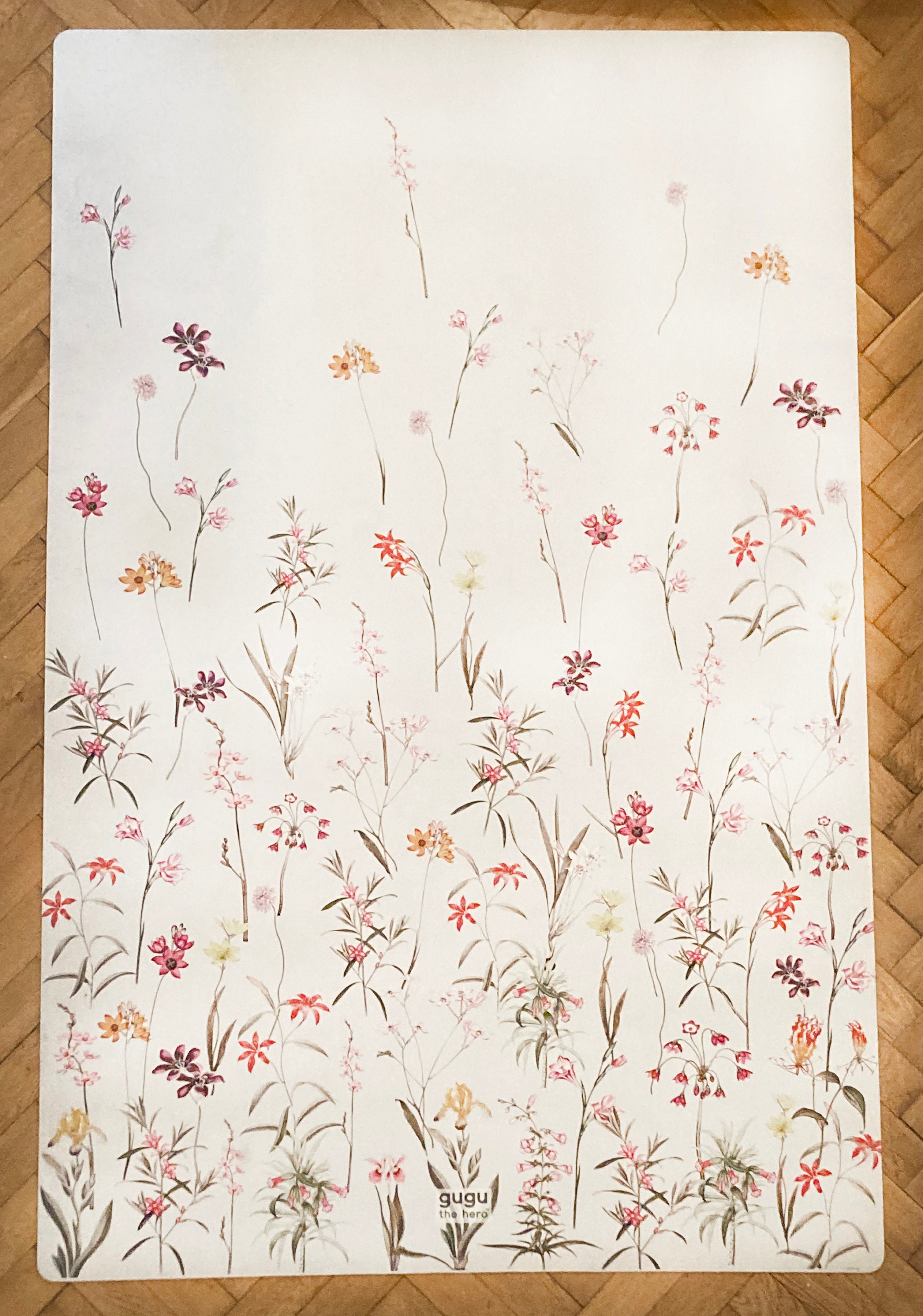 Natural Rubber Baby Mat Flower Garden Big - Etsy