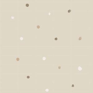Natural rubber baby mat Beige Beige Dots Big
