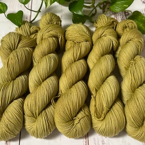 Yarn - Hand Dyed  SW Merino/Recycled Nylon  Fingering Sock -437yds - Almost Spring!  - Yarn For Knitting, Crochet, Weaving - Ready To Ship
