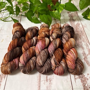 Hand-Dyed Yarn 100g/437yds Fingering/Sock - 100% Superwash Merino Wool, “Joyful”  for Knitting, Crochet, Weaving; In Stock And Ready To Ship