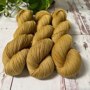 Yarn Hand Dyed SW Merino/Recycled Nylon Sock Fingering Yarn 437yds - Harvest - Eco Friendly  Soft Yarn For Knitting Crochet Ready To Ship