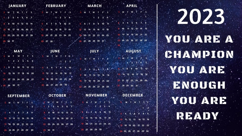 2023 Desktop Calendar - Etsy México