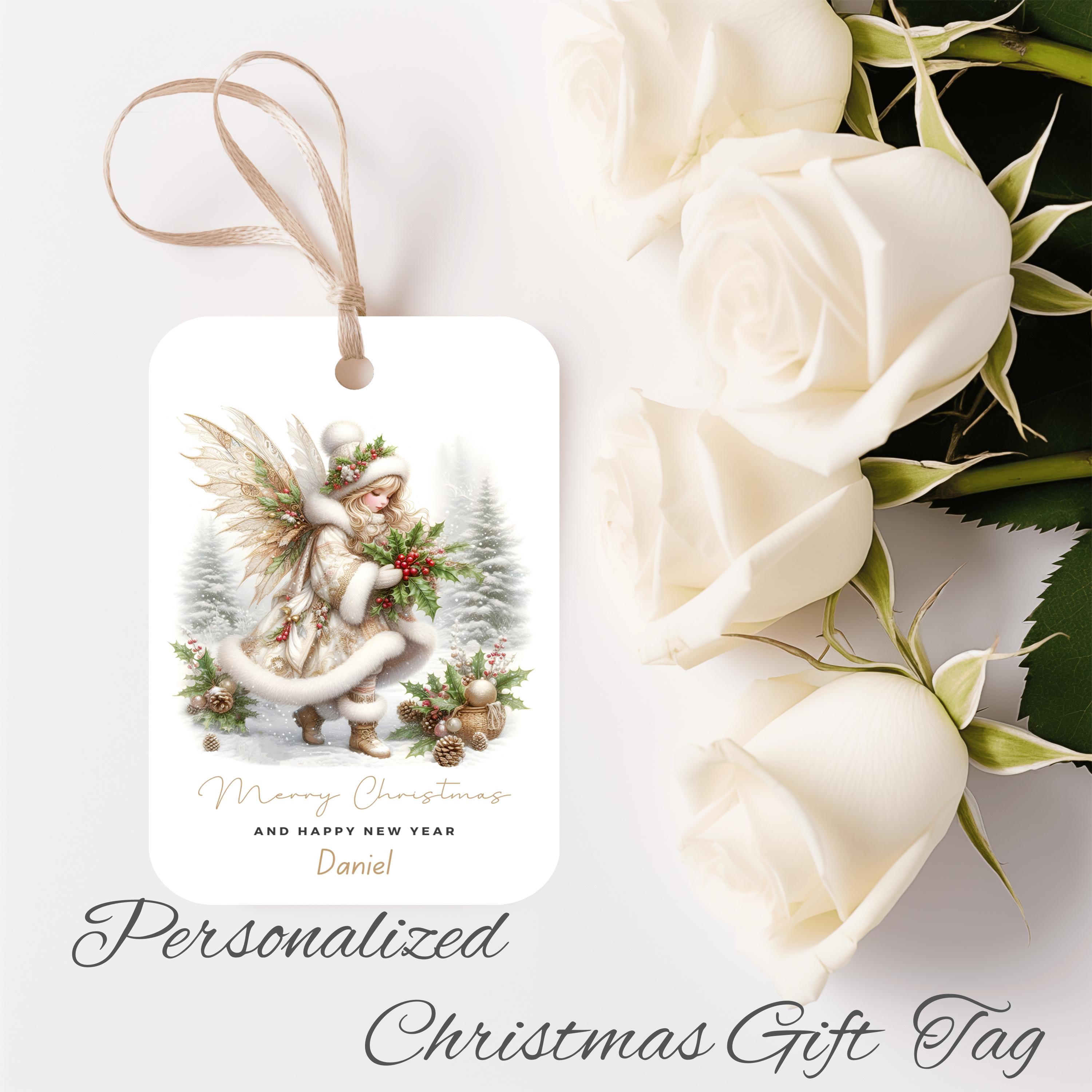 Personalized Fairy Christmas Gift Tags, Angel Present Labels - Etsy