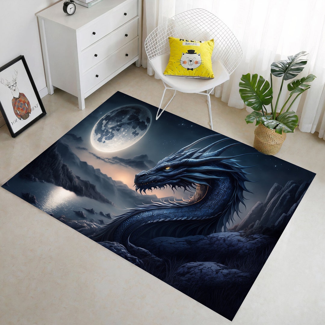 Dragon,dragon Pattern Rug,dungeons Dragons Rug,dragon Rug,ultimate ...