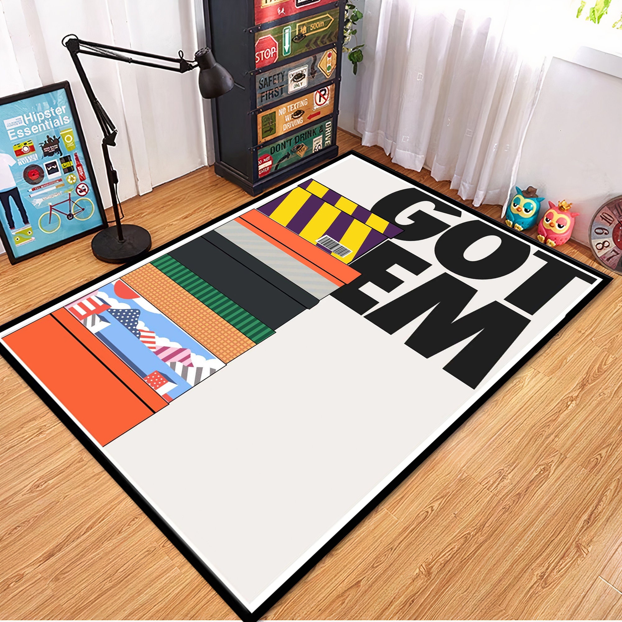 Neon Video Game Floor Mat Large Game Area Rug Gamer Carpet Game Printed  Floor Mat For Living Room Mat Bedroom Mat - Temu