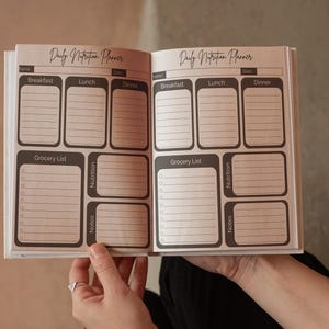 Food Log Printable, Calorie Tracker & Meal Planner, Daily Nutrition Chart for Healthy Eating, Weight Loss Food Journal PDF image 6