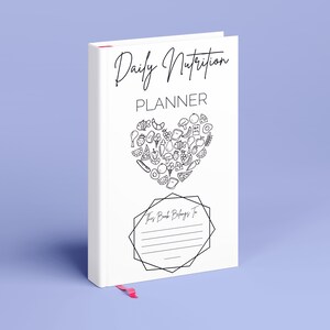 Food Log Printable, Calorie Tracker & Meal Planner, Daily Nutrition Chart for Healthy Eating, Weight Loss Food Journal PDF image 3