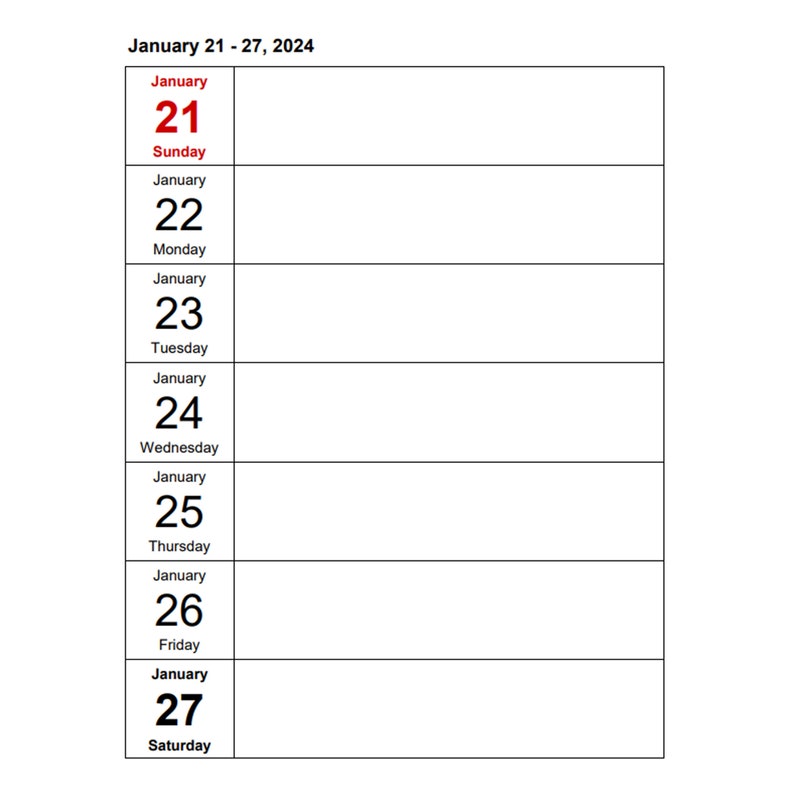 Weekkalender 2024 Portretdagen Verticaal afbeelding 4