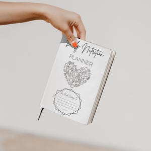 Food Log Printable, Calorie Tracker & Meal Planner, Daily Nutrition Chart for Healthy Eating, Weight Loss Food Journal PDF image 1