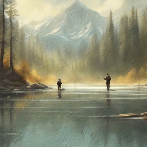 Mountain River Fly Fishing - Trout Fishing - Wall Art
