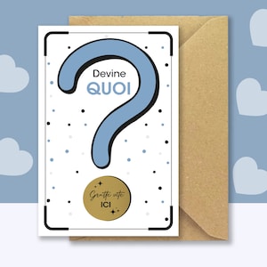 Carte à gratter annonce papa - "Tu vas être Papa !" - Annonce grossesse carte + enveloppe